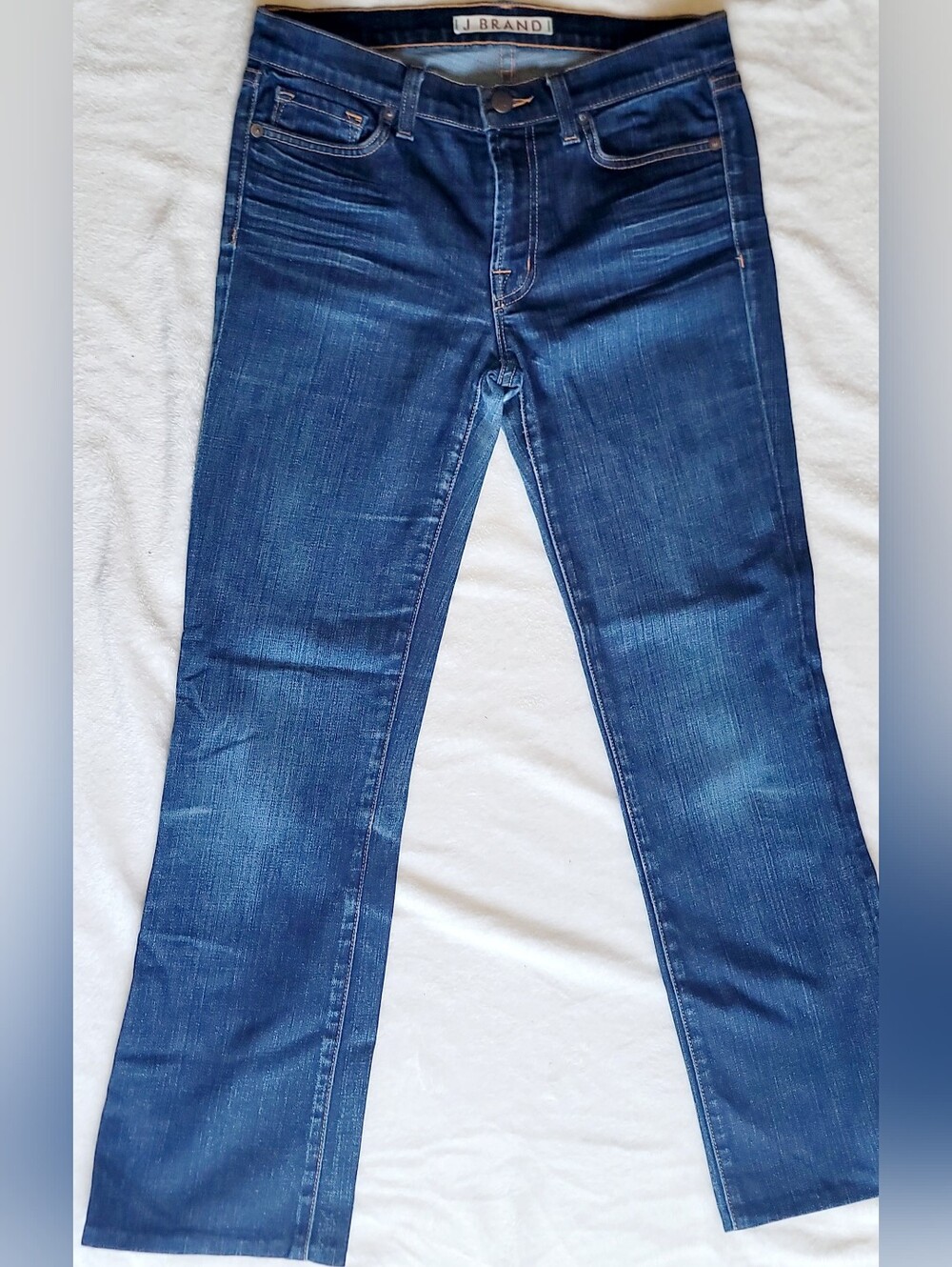 J Brand Jeans The Straight Leg Ink Dark Wash Blue Denim Classic Stretch Sz 27x27 - Picture 2 of 10